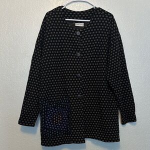 BEPPA Long Oversized Patchwork Cardigan Coat GUC L